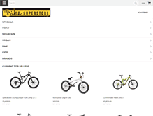 Tablet Screenshot of bikesuperstore.com.au